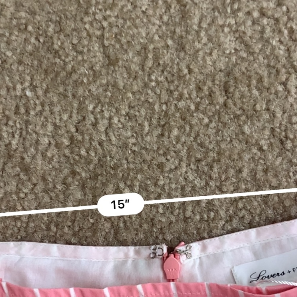 Lovers + Friends white pink striped skirt - Picture 3 of 4